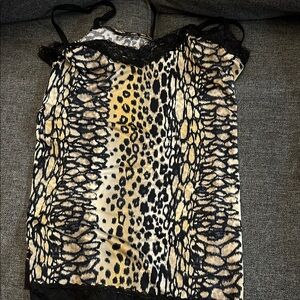 Maurices Animal Print Lace Cami